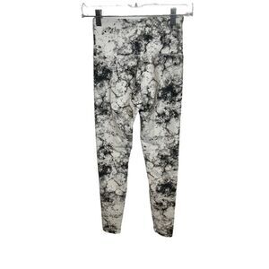 Balance Collection Women's Tie Dye Soft Leggings Yoga Activewear Grey White S
